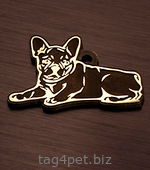 token for dogs of breed the French bulldog
