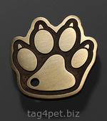 Tag for dog "Paw white large"