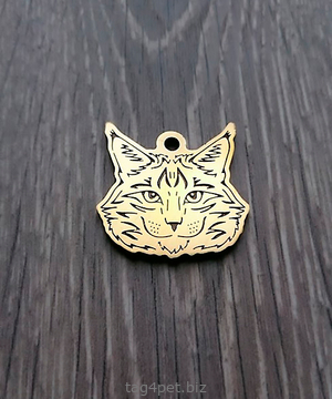 Медальон для кошек с гравировкой  Мейн-кун
